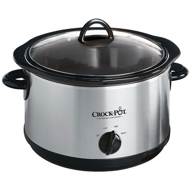 Crock-Pot 4 Quart Manual Slow Cooker, Serves 4+ Dishwasher-safe, Black -  NEW
