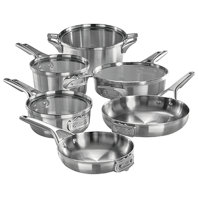 Calphalon Classic Stainless Steel 10 Piece Cookware Set & Reviews