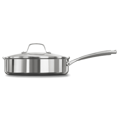  Calphalon Classic Stainless Steel Cookware Saute Pan, 3 Quart,  Silver,2095189 : Home & Kitchen