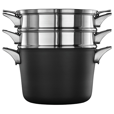 Calphalon Premier 5-Qt. Space-Saving Hard-Anodized Nonstick Saute Pan with Lid