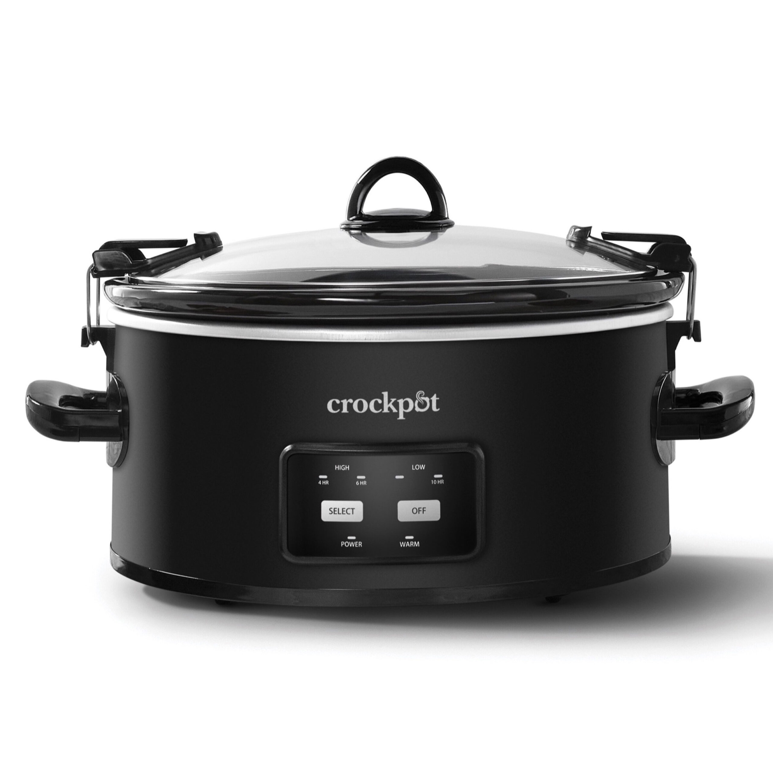Large Crock-Pot 7 Qt Slow Cooker Removable Stoneware Pot Keep Warm Setting  Black